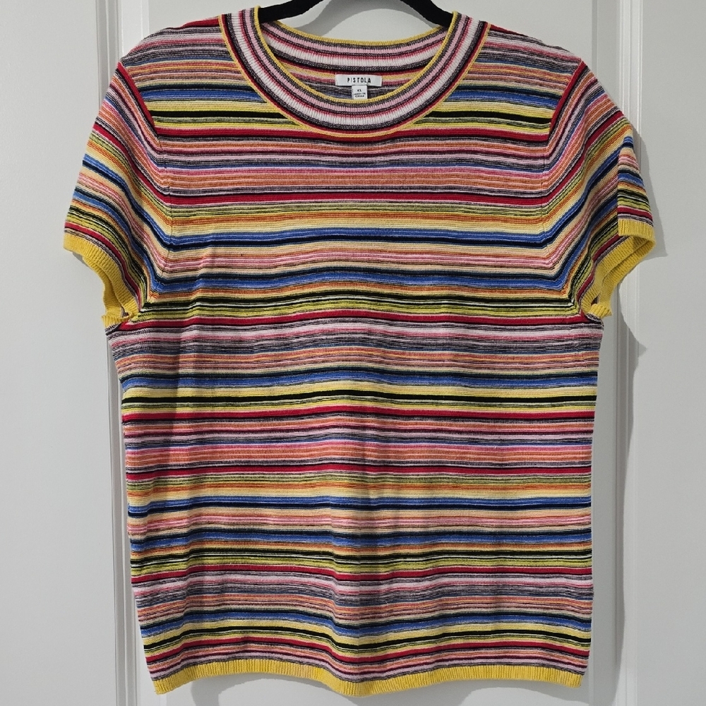 Pistola Multicolor Striped Knit Top